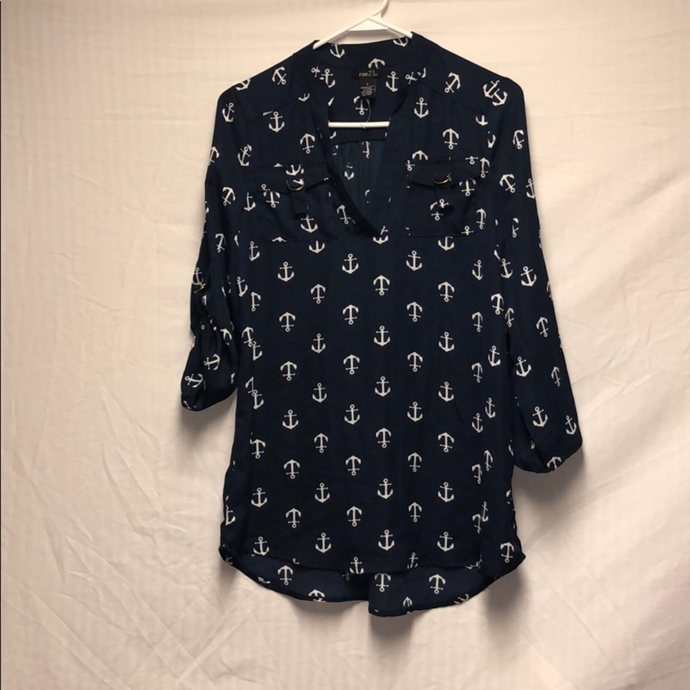 Rue 21 anchor blouse